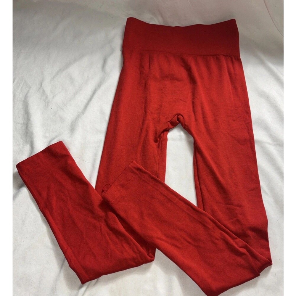 Leggings Base LayerFleece Lined High Waist Banded Cold Weather Ski Outdoor B